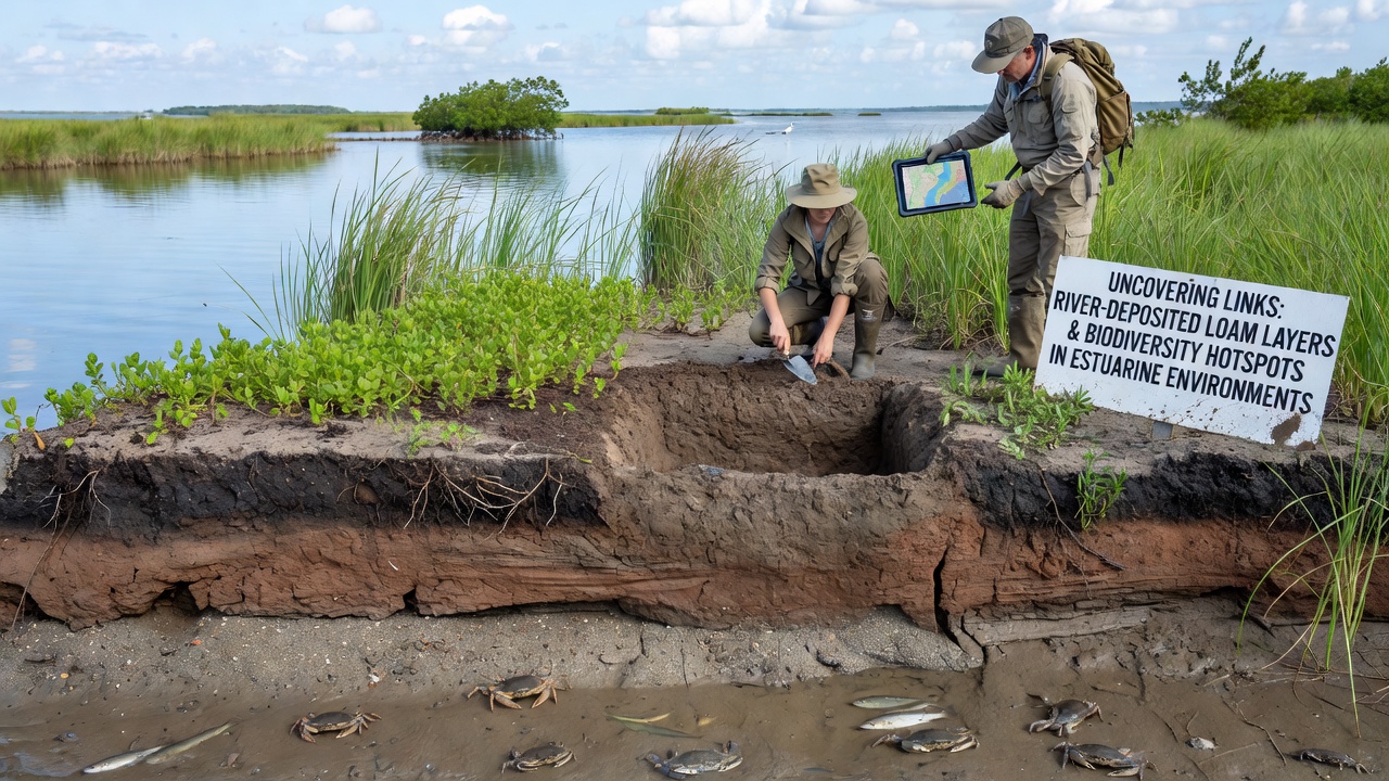 Uncovering Links Between River-Deposited Loam Layers and Biodiversity Hotspots in Estuarine Environments